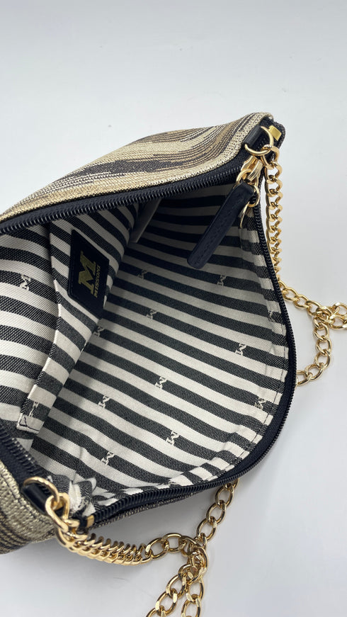 Pochette fiammata lurex