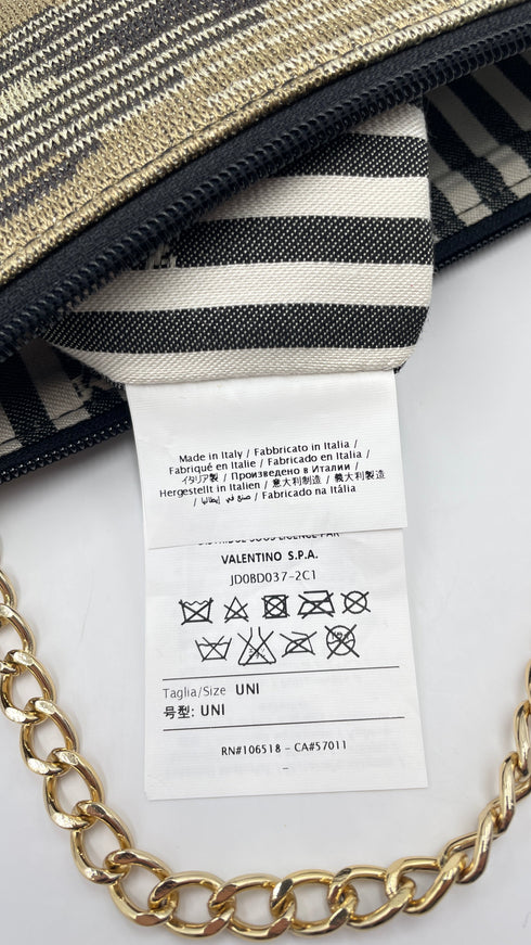 Pochette fiammata lurex