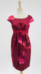 Abito corto con rose stampate