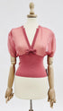 Top in maglia e chiffon