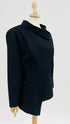 Blazer nero asimmetrico
