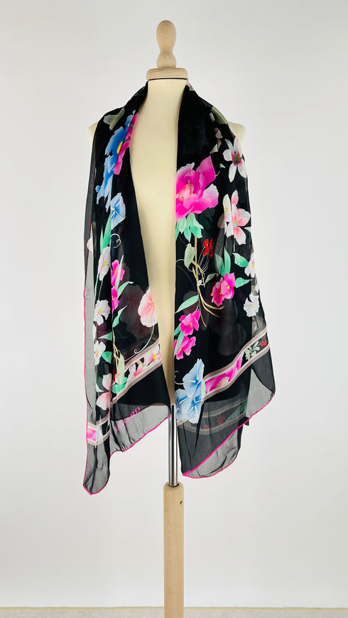 Sciarpa Seta campanule