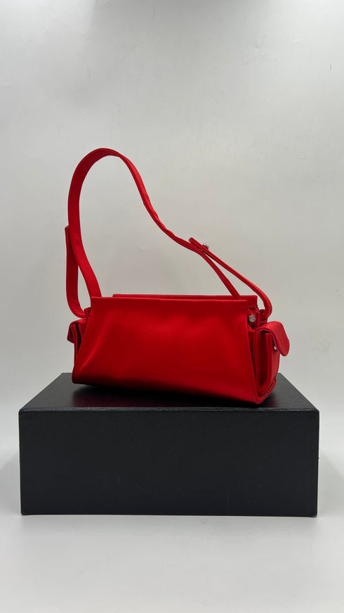 Borsa a spalla in raso