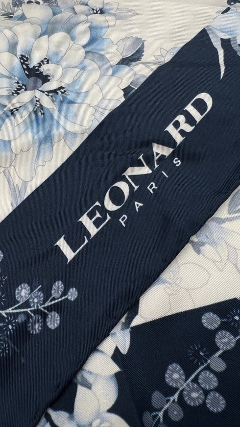 Foulard fiori fragole seta