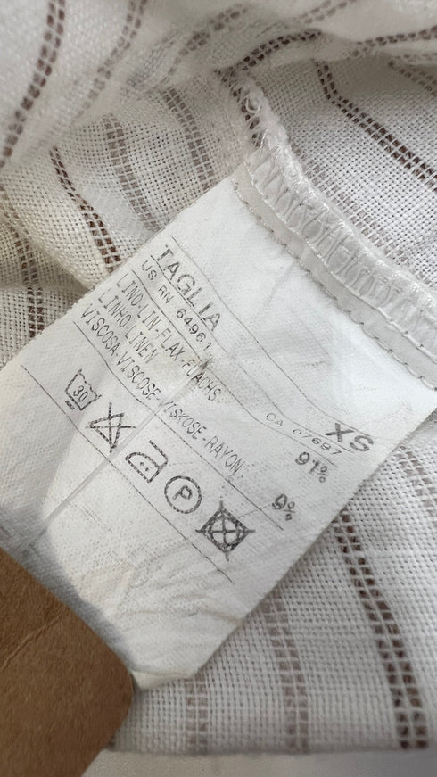 Camicia lino a righe