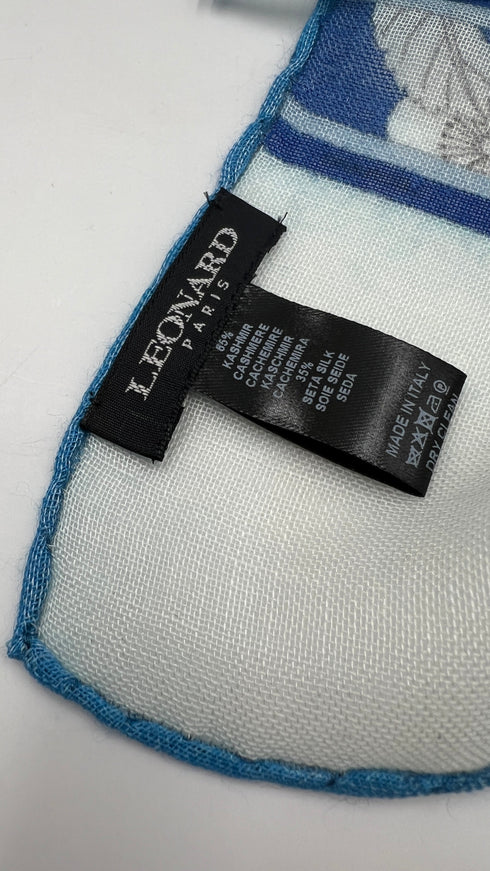 Stola fiori cashmere-seta