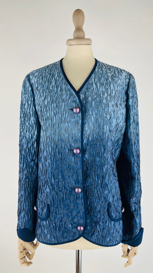 Giacca a pois plissé