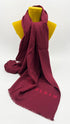 Sciarpa sfrangiata bordeaux
