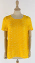 Blusa in seta gialla