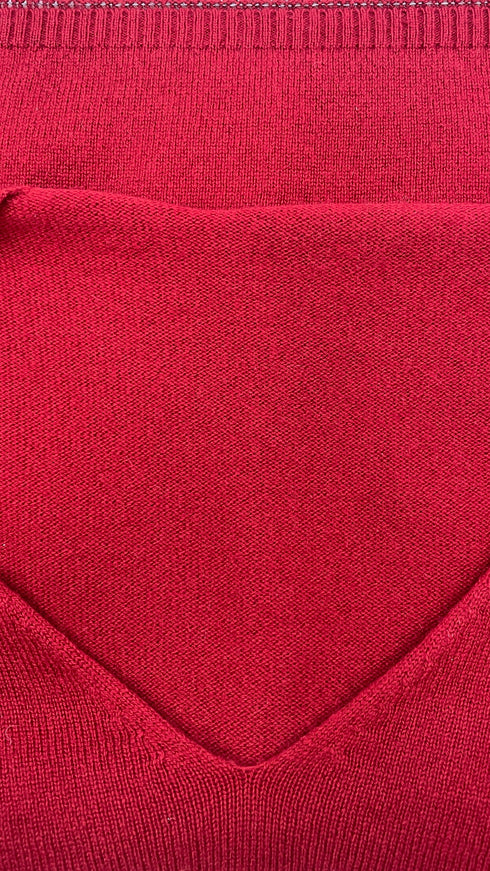 Maglia a V in cashmere