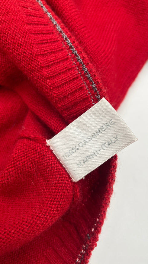 Maglia a V in cashmere