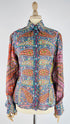 Camicia paisley in seta