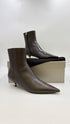 Stivaletti con tacco basso oro N°40