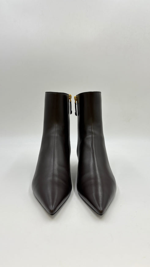 Stivaletti con tacco basso oro N°40