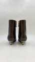 Stivaletti con tacco basso oro N°40