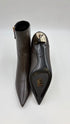 Stivaletti con tacco basso oro N°40