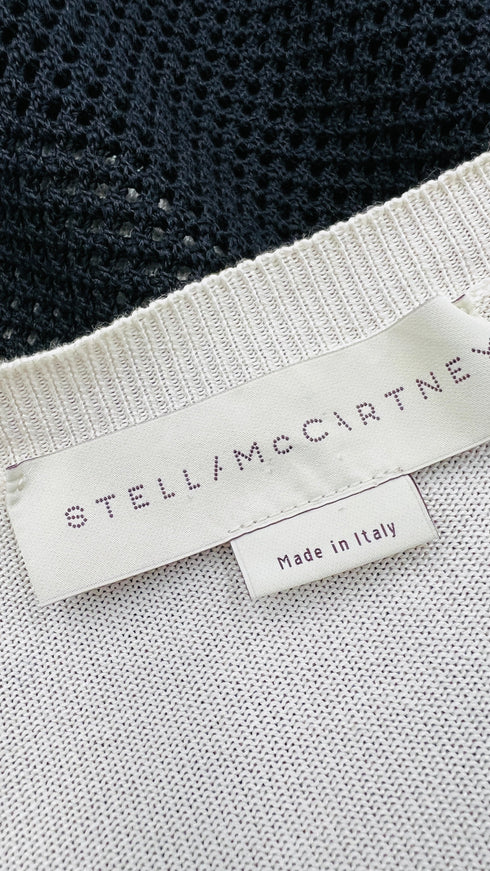 Maglia seta-cotone traforato