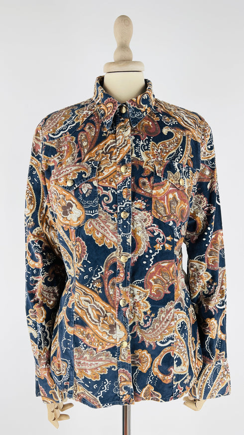 Camicia costine paisley