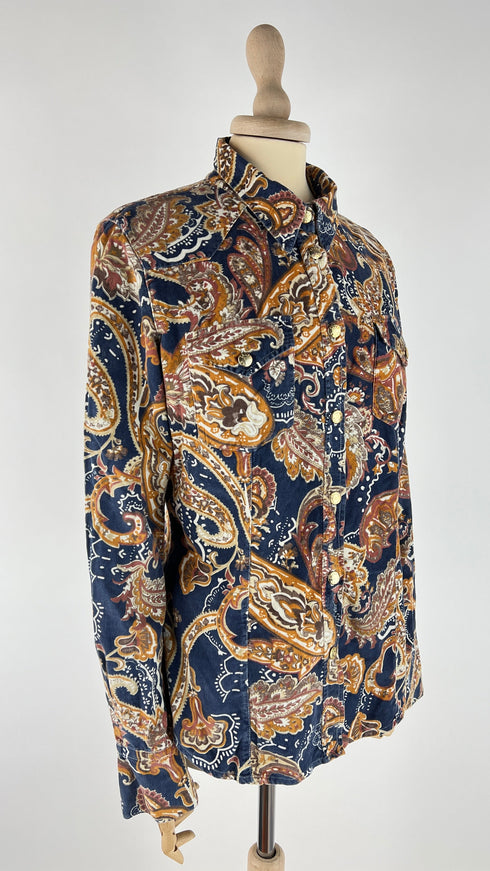 Camicia costine paisley