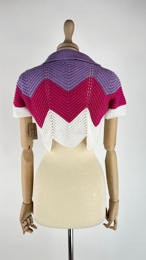 Polo cropped zig-zag