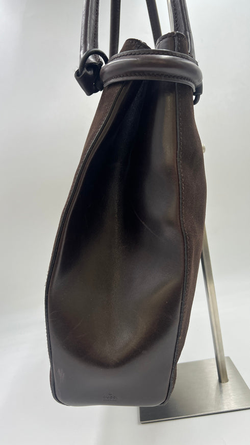 Borsa “Horsebit” marrone