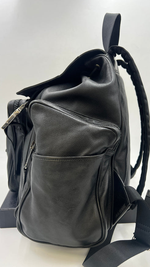 Zaino in pelle nera