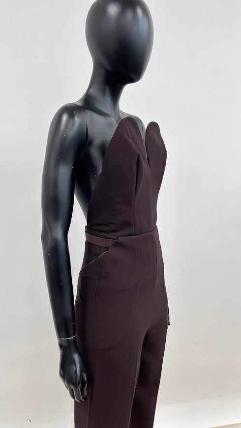 Tuta scollo cuore con cartellino