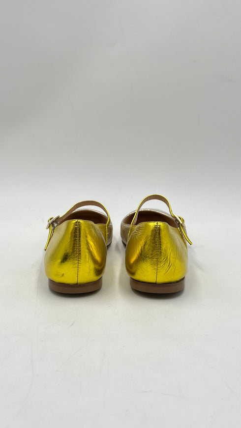 Ballerine “Mary Jane” argento/oro