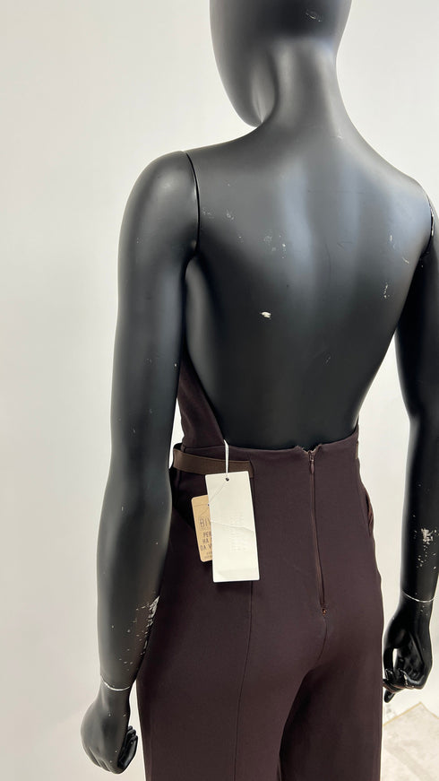 Tuta scollo cuore con cartellino