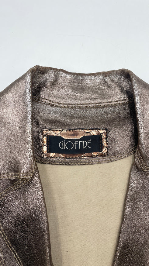 Blazer in pelle sfoderato