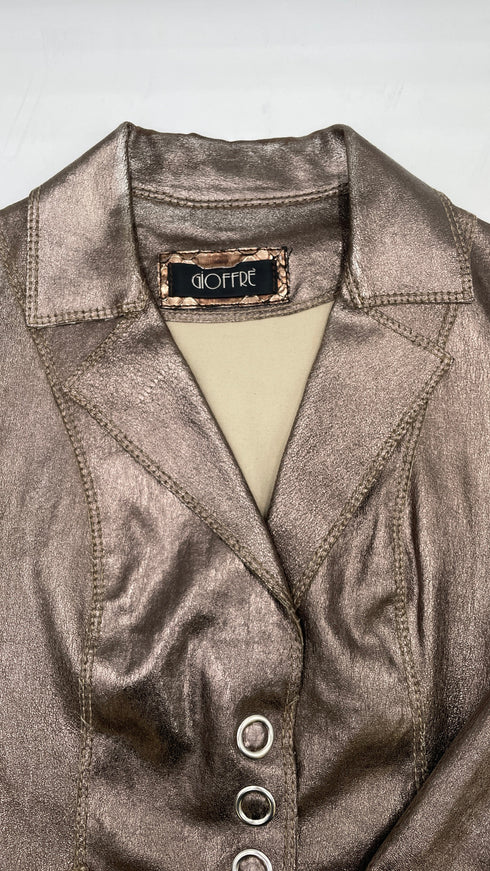 Blazer in pelle sfoderato