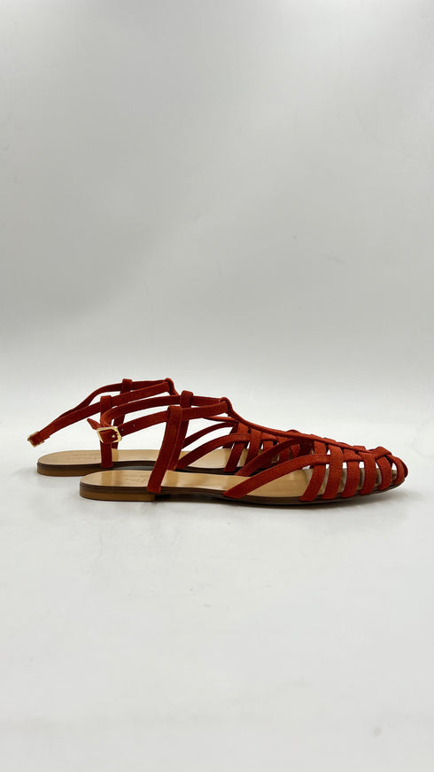 Sandali “Velour Rust”