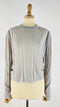 Maglia in costina girocollo