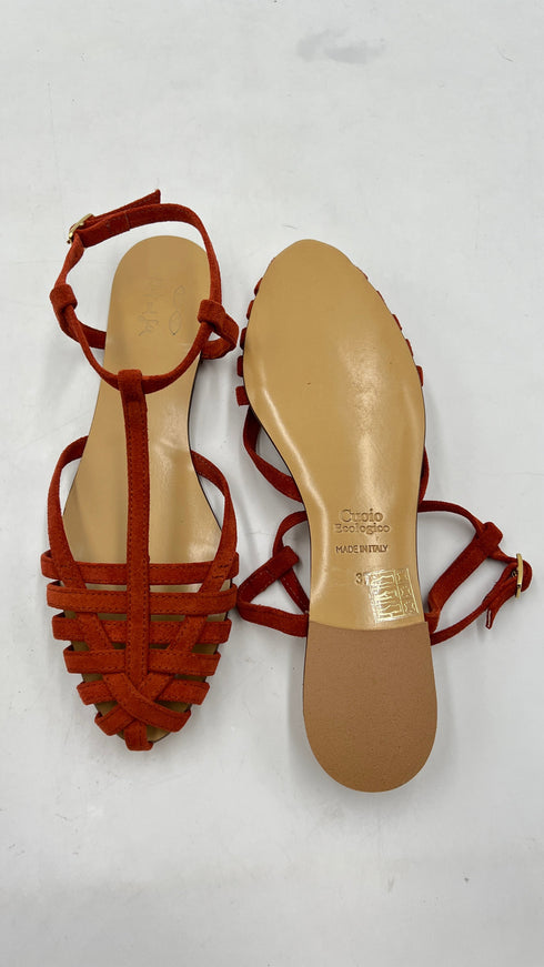 Sandali “Velour Rust”