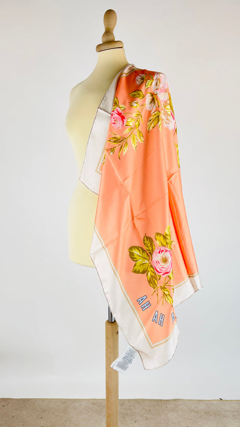 Foluard in seta con rose