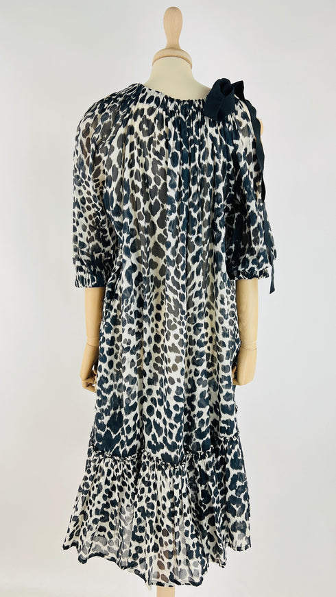 Abito midi animalier