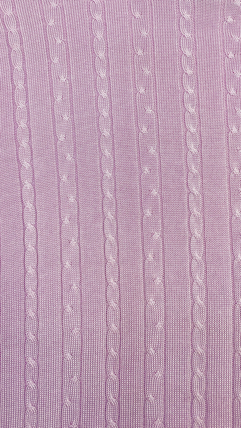 Maglia girocollo a trecce