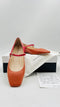 Ballerine “Mary Jane” arancio/rosso