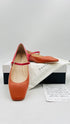 Ballerine “Mary Jane” arancio/rosso