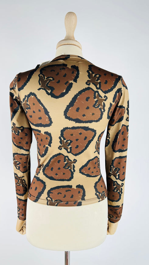 Longsleeve maxi fragole con cartellino