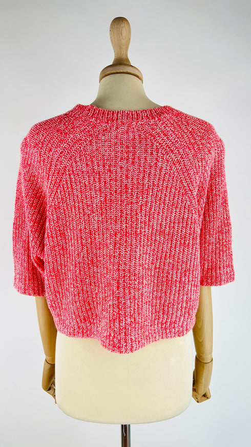 Maglia cut-out melange