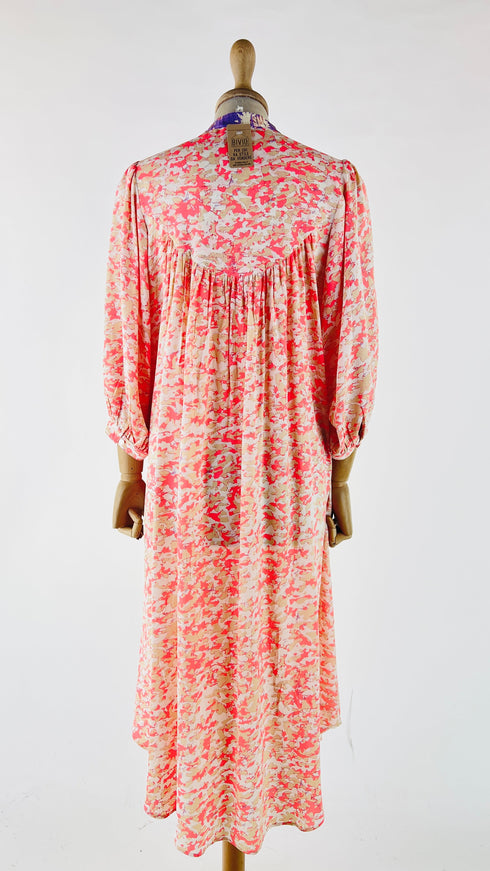 Abito a tunica con stampa arancione