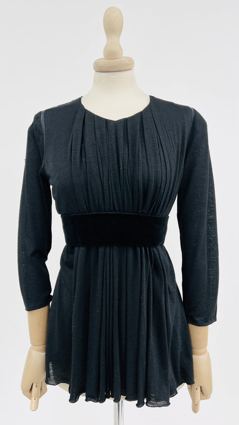 T-shirt cinta in velluto