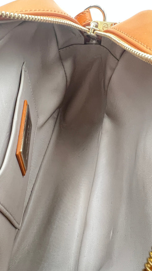 Tracolla pelle arancione