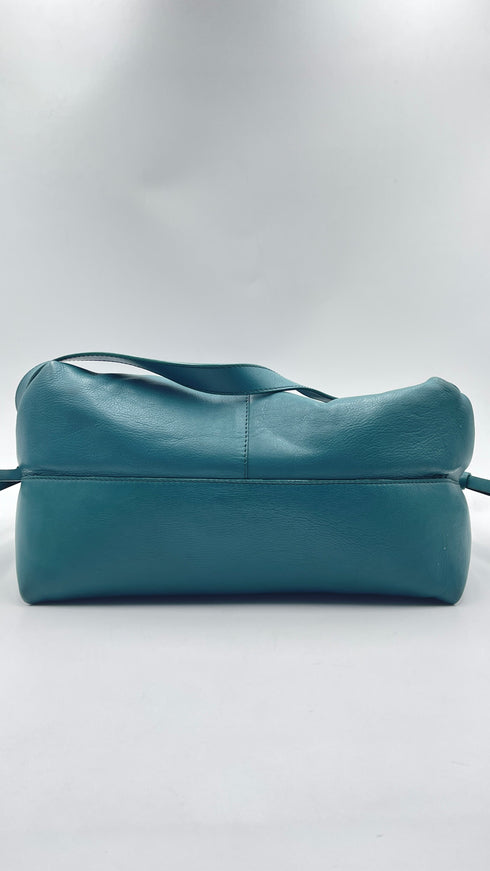 Borsa in pelle verde