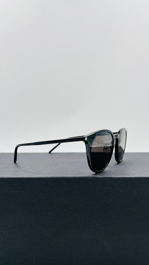 Occhiali da sole tondi neri