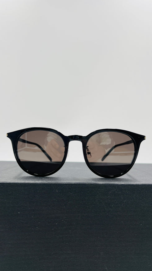 Occhiali da sole tondi neri