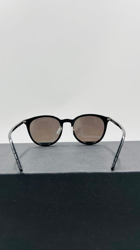 Occhiali da sole tondi neri