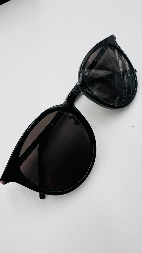 Occhiali da sole tondi neri