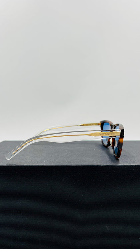 Occhiali da sole stecche semitrasparenti